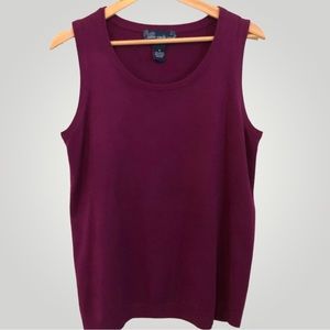 Susan Graver Sleeveless Knit Sweater